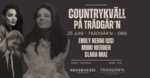 Countrykväll: Emily Nenni, Clara Mae & Mimi Werner