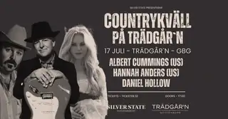 Countrykväll med Albert Cummings, Daniel Hollow og Hannah Anders