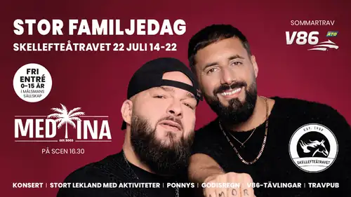 Suuri perheenpäivä Skellefteåtravetilla Medinan kanssa