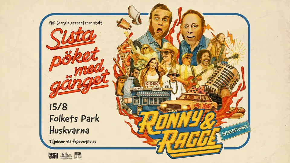 Ronny och Ragge + Support: Dotter — Utescenen, Huskvarna Folkets Park, Huskvarna