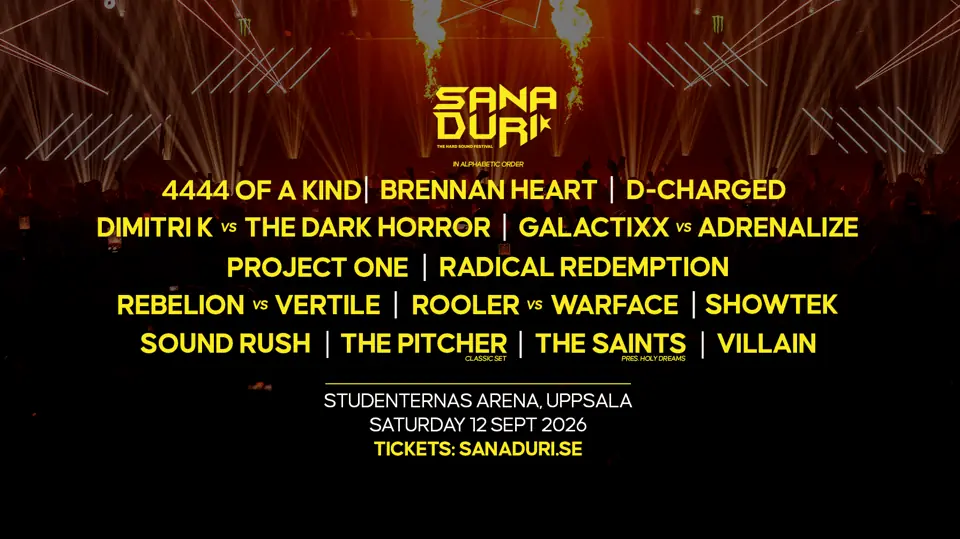 SANA DURI - THE NEW BEGINNING - SATURDAY SEP 12TH — Studenternas IP, Uppsala