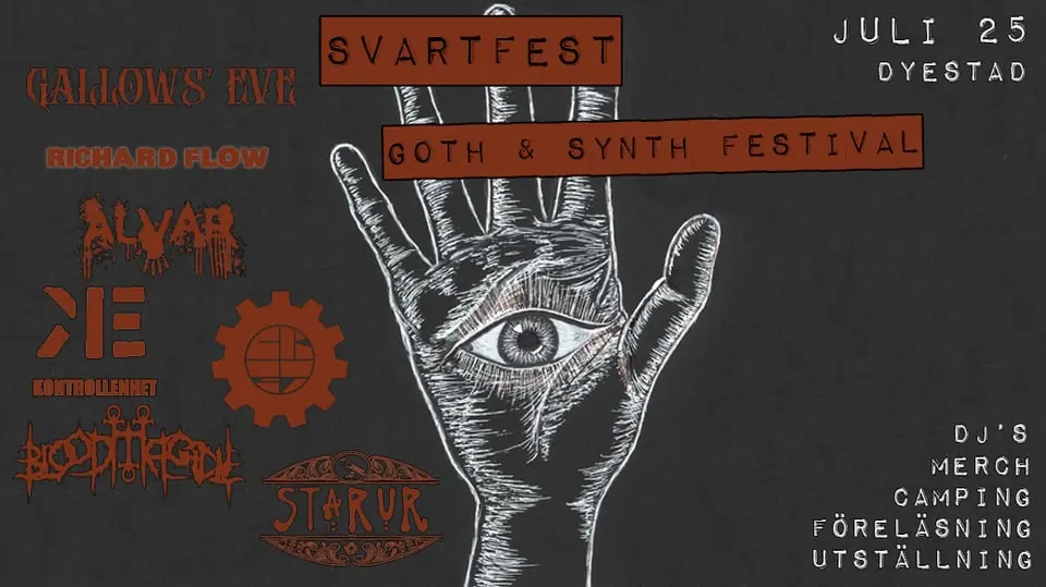 SVARTFEST - Goth & Synth Festival — Dyestad Showroom, Borgholm