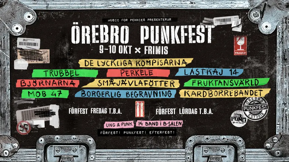 Örebro Punkfest 2026 — Frimis Salonger, Örebro
