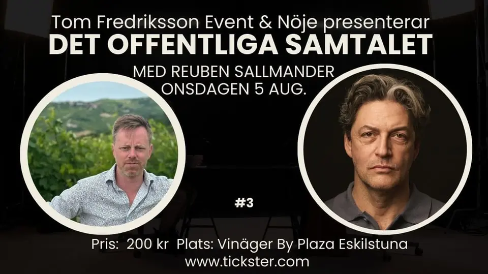 Det offentliga samtalet - Reuben Sallmander — Vinäger By Plaza, Eskilstuna