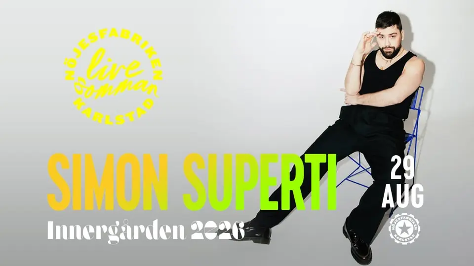 Simon Superti - Live på Innergården — Nöjesfabriken, Karlstad