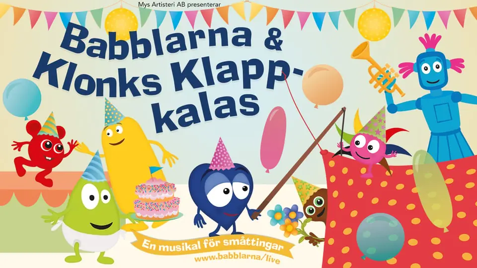 Babblarna & Klonks Klapp-kalas — Konsertsalen Culturum, Nyköping