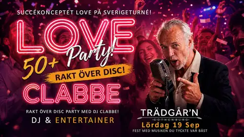 Love 50+ party Trädgårn
