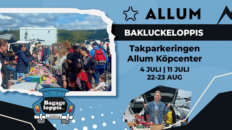Bakluckeloppis Allums Takparkering 2026 — Allums takterass, Partille