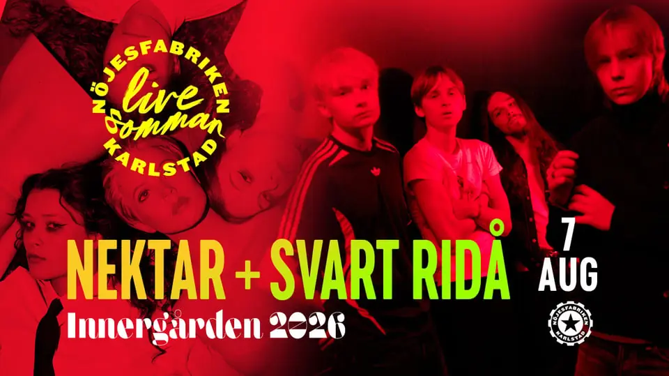 Nektar + Svart Ridå - Live på Innergården — Nöjesfabriken, Karlstad