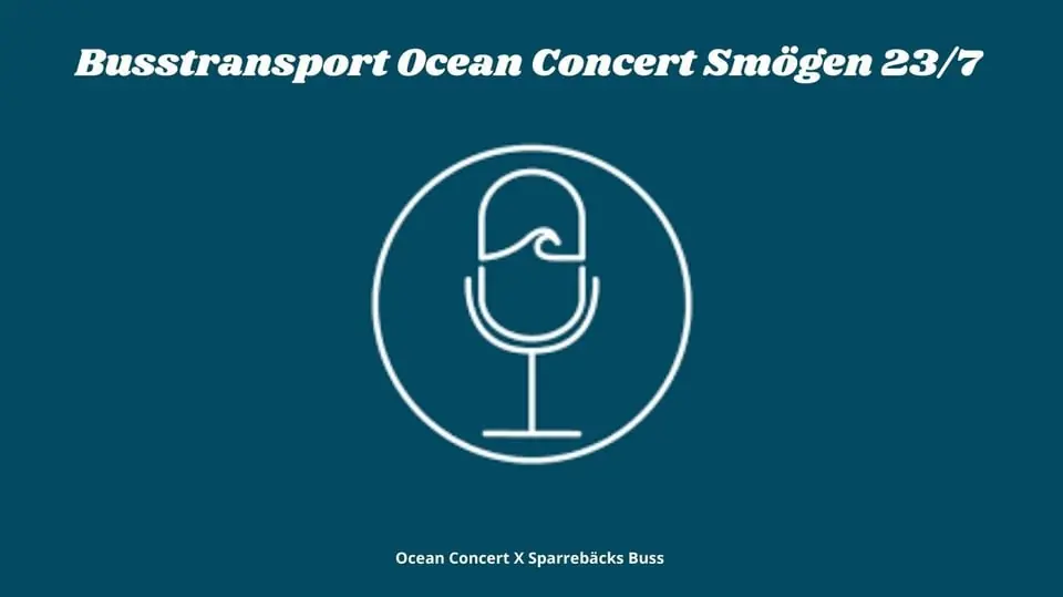 Busstransport Ocean Concert 23/7 — Smögen Busstation, Smögen