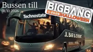 Bussireissu Technostate Big Bang Halloween -tapahtumaan