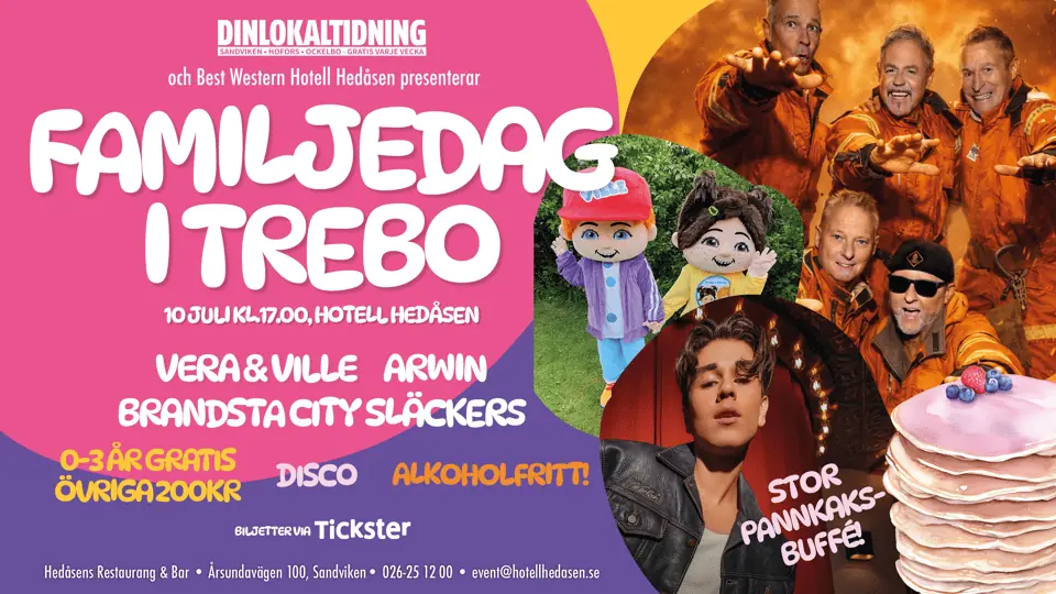 Family Day in Trebo - Summer 2026 — Best Western Hotell Hedåsen Restaurang & Bar, Sandviken