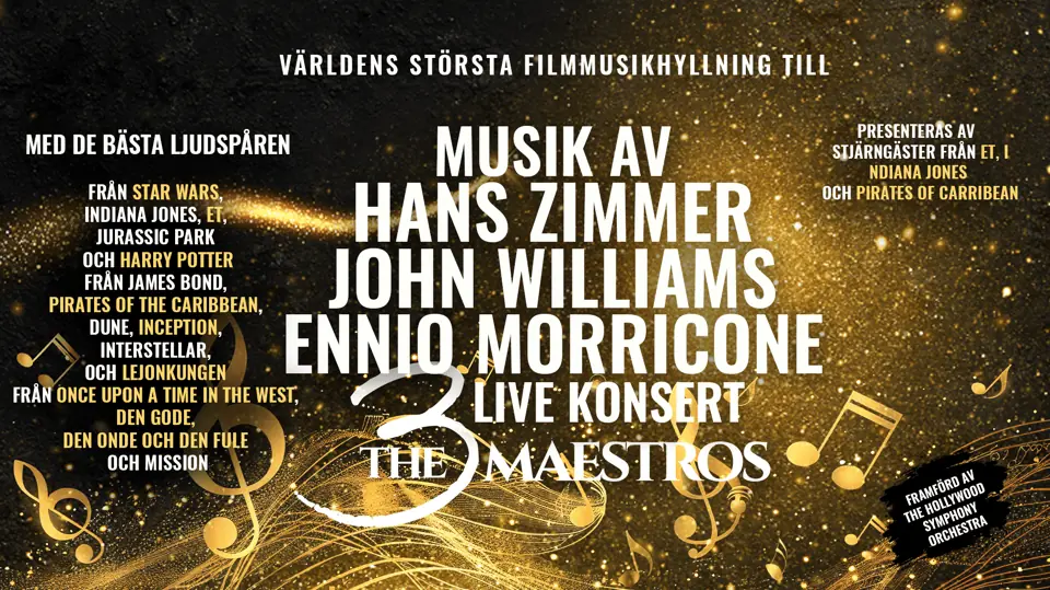 The Music of Zimmer, Morricone and Williams — Hjalmar Bergman Teatern, Örebro