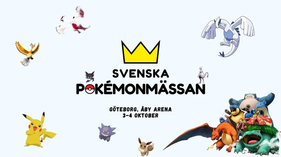 Svenska Pokémonmässan 3-4 Oktober 2026 — Åby Arena, Mölndal