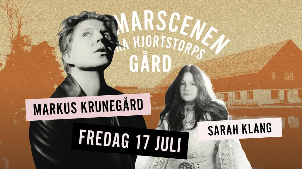 Markus Krunegård + Sarah Klang — Stora Hjortstorps gård, Örebro