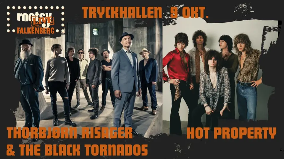 Thorbjørn Risager & TBT (DK) + Hot Property (UK) — Tryckhallen i Hwitans Trädgård, Falkenberg