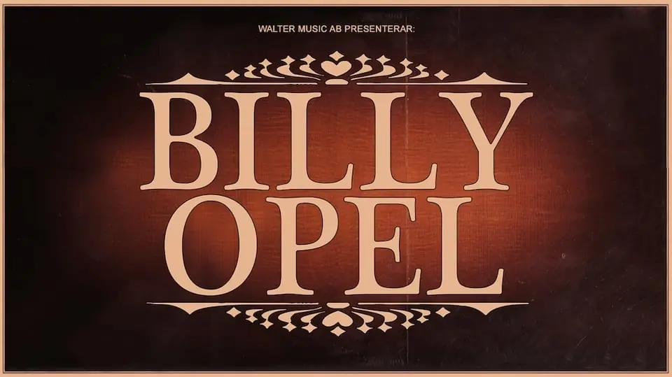 Billy Opel — Kulturhuset Bollnäs, Bollnäs
