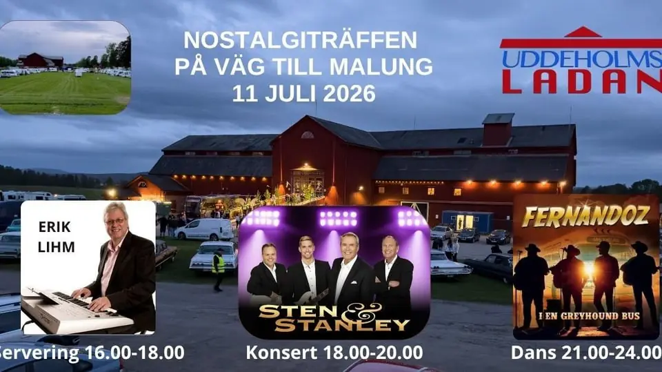 Nostalgia Gathering in the Barn - On the Way to Malung — Uddeholmsladan, Uddeholm
