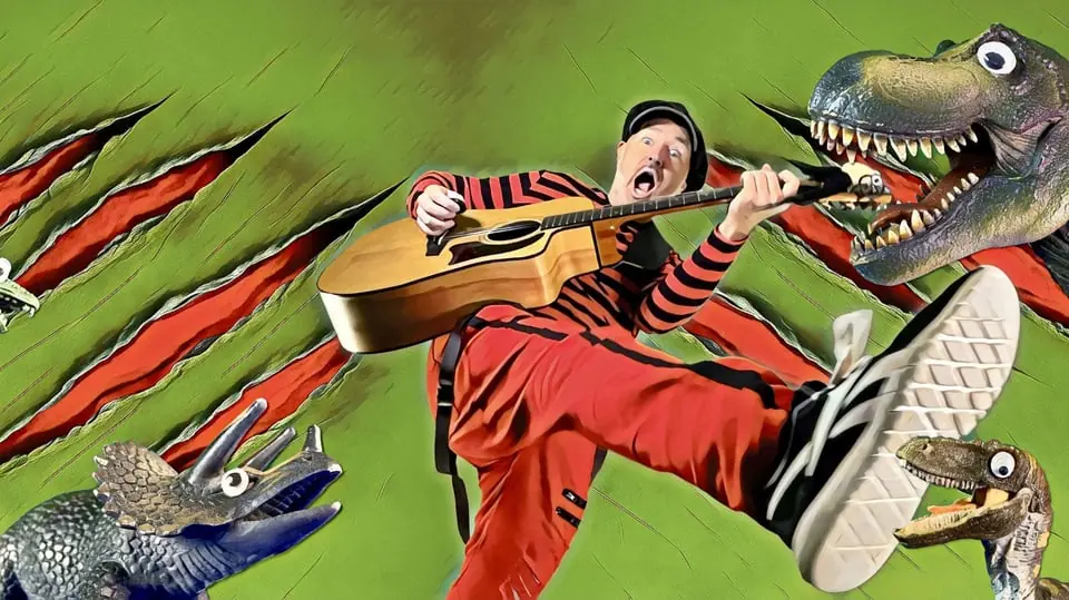 Dinosaur Songs with Pappa Kapsyl — Fåfängans Trädgårdscafé, Nyköping