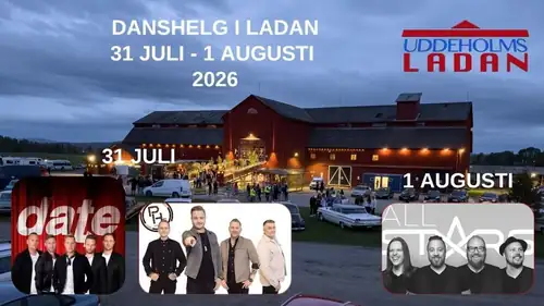 Tanssiviikonloppu Uddeholmsladan-ravintolassa 31.7.-1.8.2026