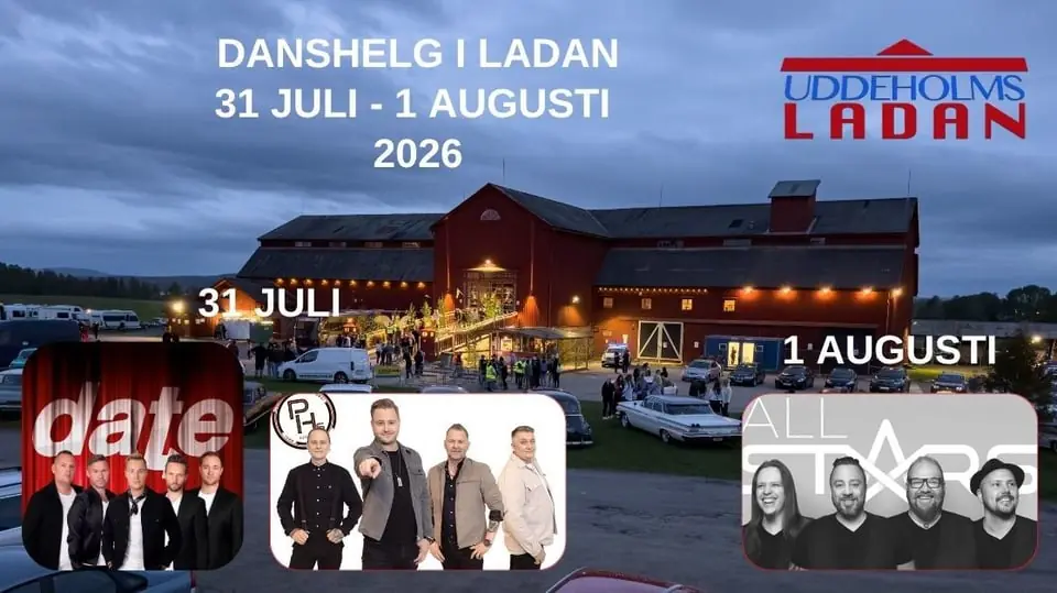 Dance Weekend at Uddeholmsladan 31/7-1/8 2026 — Uddeholmsladan, Uddeholm