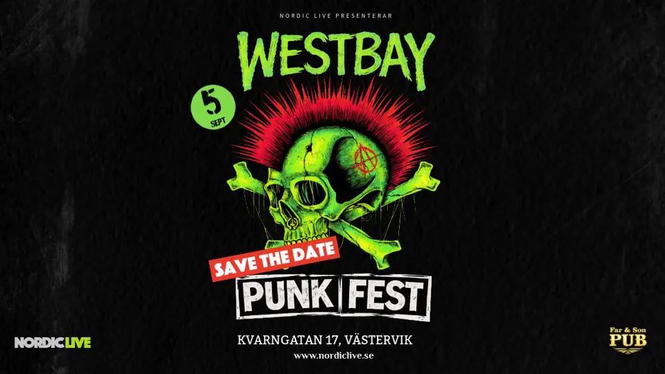WESTBAY PUNK FEST 2026 — Far och Son, Västervik