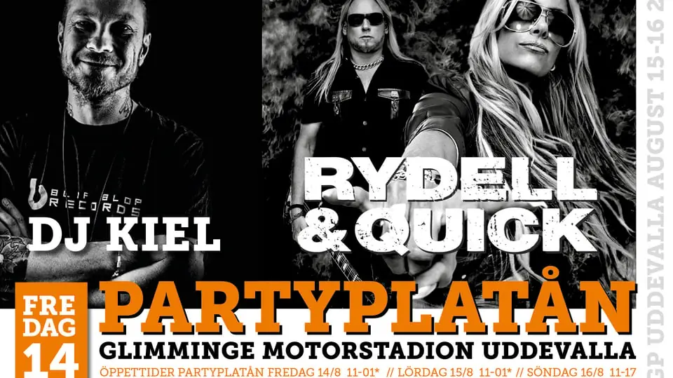 Rydell & Quick VM-Motocross Party Platån — Glimminge Motorstadion - Partytältet vid stora platån, Uddevalla