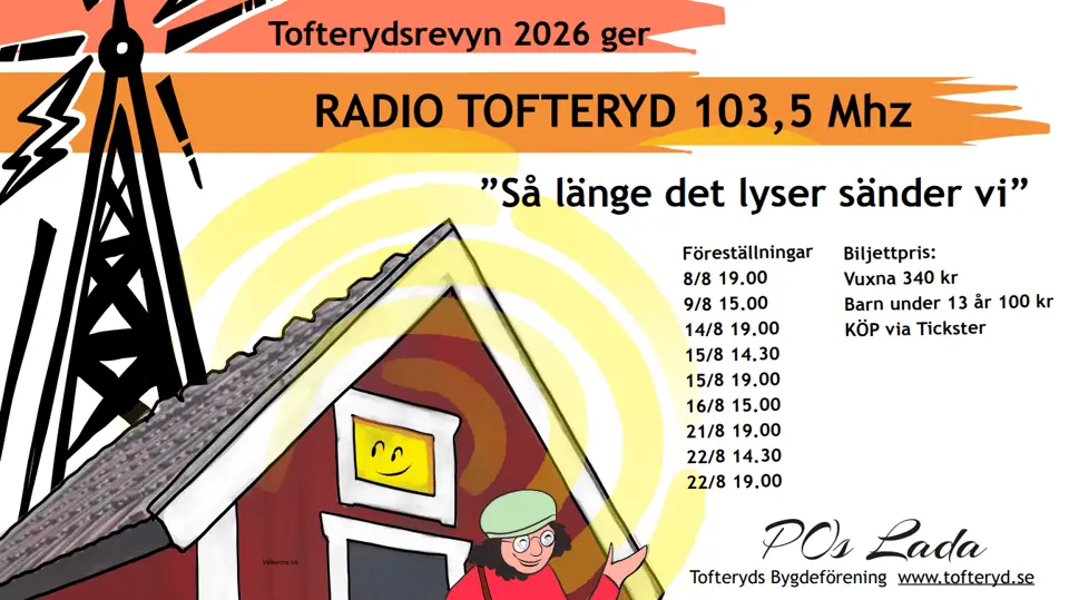 RADIO TOFTERYD 103,5 MHz — POs Lada, Skillingaryd