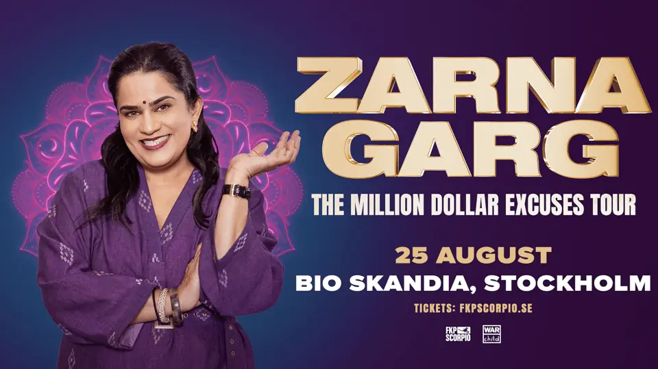 Zarna Garg (live) — Bio Skandia, Stockholm