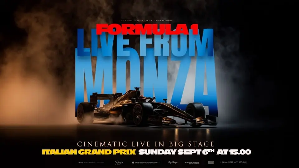 F1 - Live from Monza — Big Stage (Jacy'z), Gothenburg