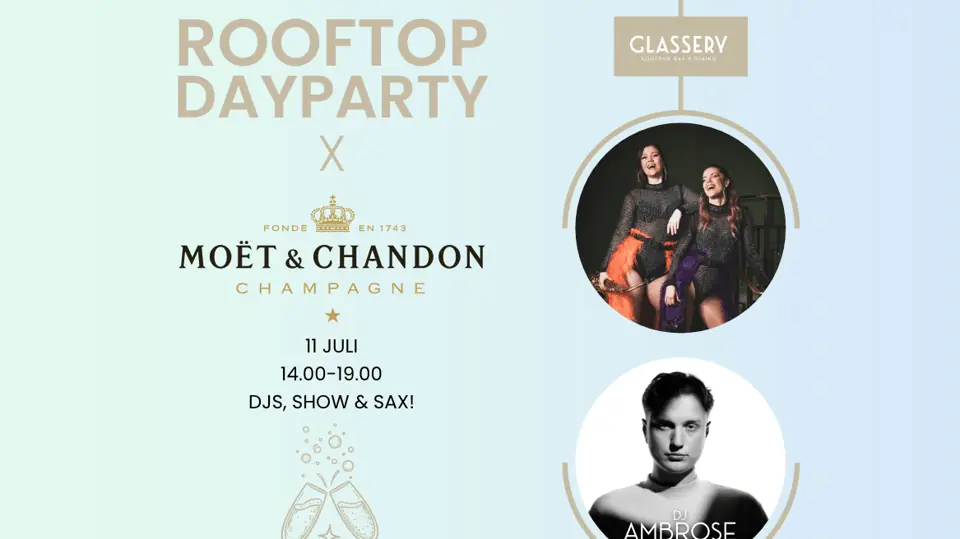 MOËT ROOFTOP DAYPARTY (GLASSERY) — Glassery Rooftop Bar & Dining, Örebro