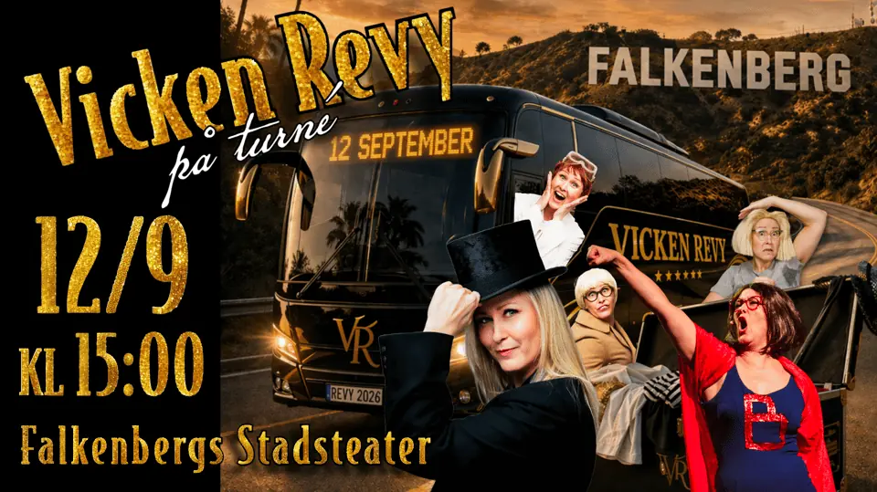 Vicken revy on Tour - A One-Woman Revue — Falkenbergs Stadsteater, Falkenberg