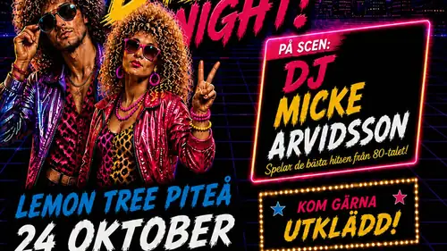 80s Disco Night Piteå