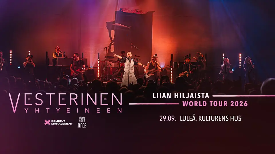 Vesterinen Yhtyeineen — Kulturens Hus - Lilla salen, Luleå