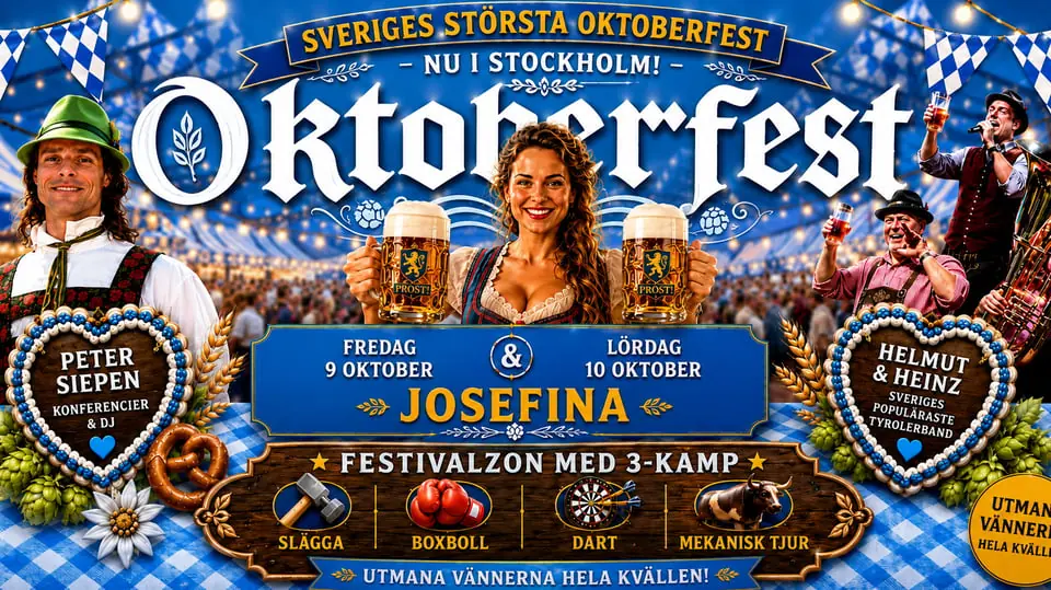 Stockholm's Biggest Oktoberfest 2026 — Josefina Stockholm, Stockholm
