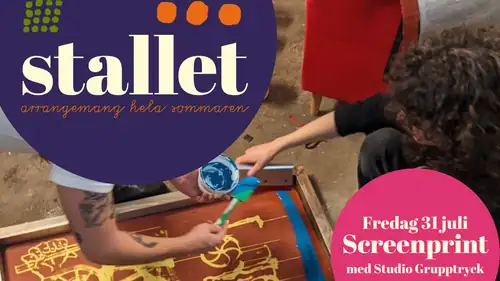 Screen Printing Workshop with Studio Grupptryck