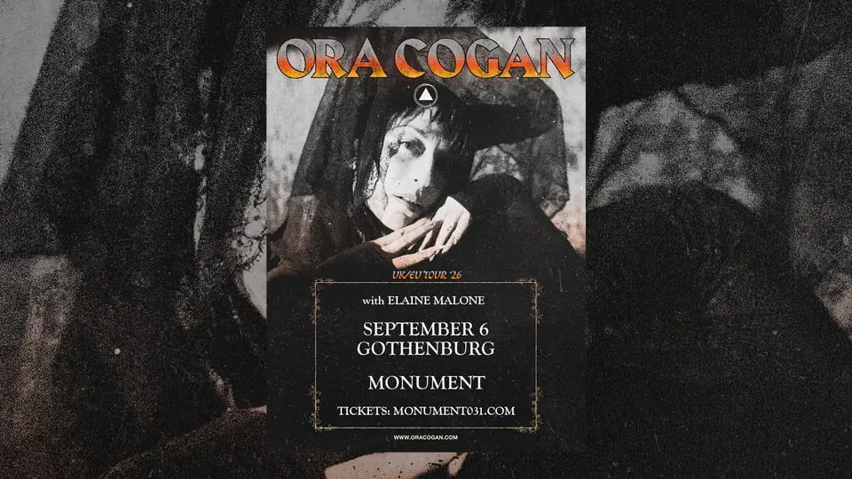 Ora Cogan + support Elaine Malone — Monument, Gothenburg