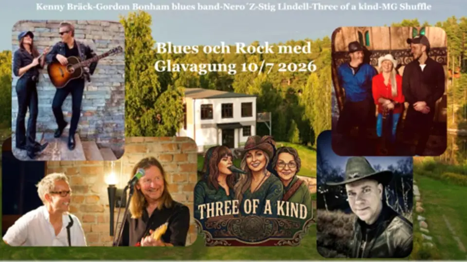 Rock and Blues Evening with Gordon Bonham and Others — Glashuset, Glava Glasbruk, Glava
