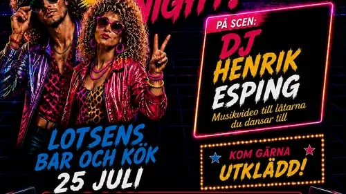 80s Disco Night Nyköping