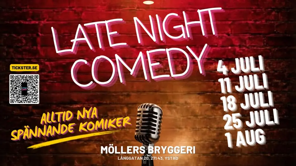 Late Night Comedy - Summer Special — MÖLLERS Bryggeri, YSTAD