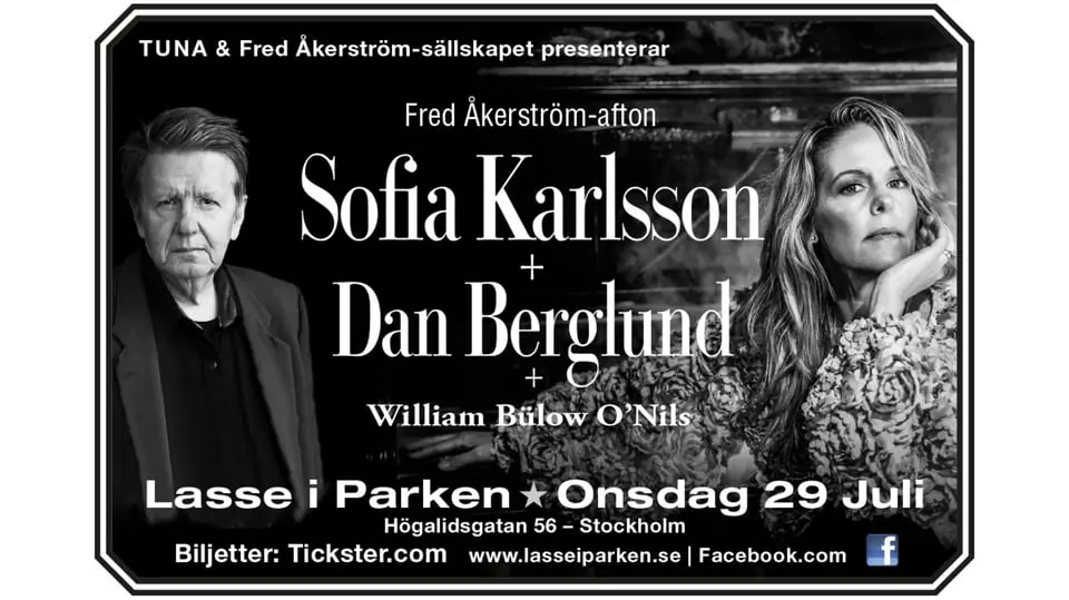 Fred Åkerström Evening with Sofia Karlsson and Others — Lasse i Parken, Stockholm