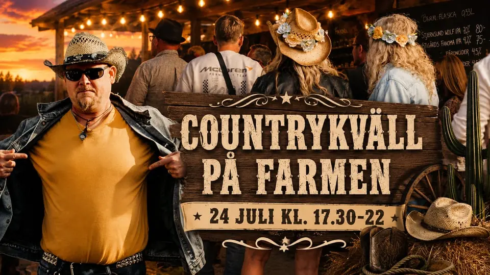 COUNTRYKVÄLL PÅ FARMEN - DCMC — Sahlins Struts, Borlänge