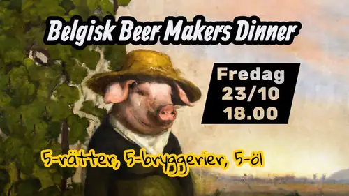 Belgisk Beer Makers Dinner