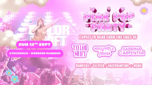 13/9 PINK POP PARTY | DEBASER KLUBBEN