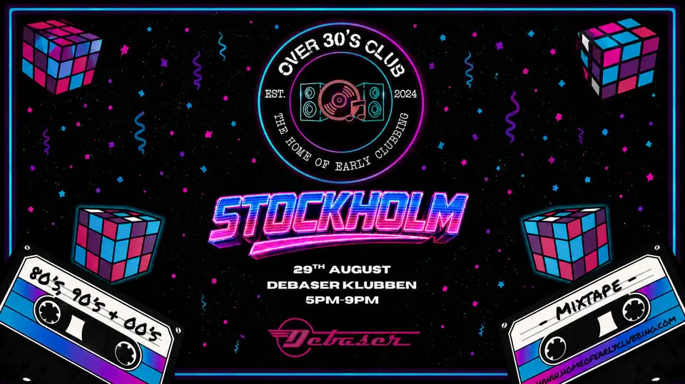 29/8 Over 30s Club Daytime Disco | Debaser Klubben — Debaser Strand, Tukholma