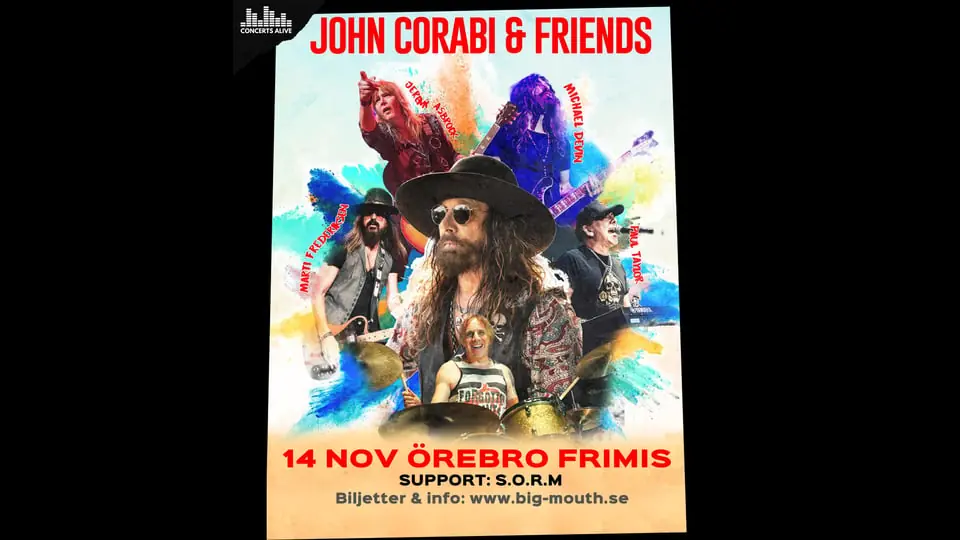 John Corabi & Friends — Frimis, Örebro
