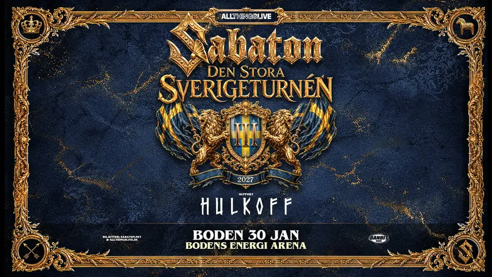 Sabaton — Bodens Energi Arena, Boden
