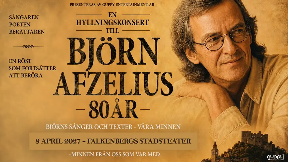 A Tribute to Björn Afzelius - 80 Years — Falkenbergs Stadsteater, Falkenberg
