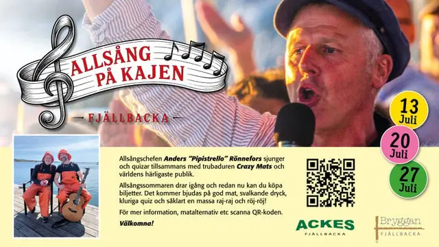Allsång på kajen — Fjällbacka Kajen, Fjällbacka