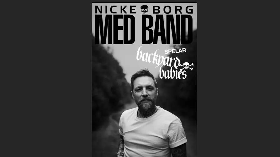 Nicke Borg with band plays Backyard Babies — MF Rockfickan, Hova